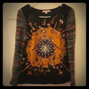 M.J. Designer Paris women’s small multicolor top